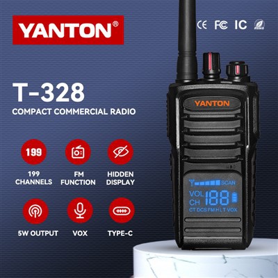 Paslėpto ekrano nešiojamasis radijo racija